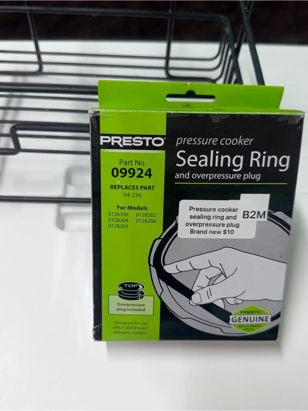 Presto Pressure Cooker Sealing Ring & over pressure plug  09924